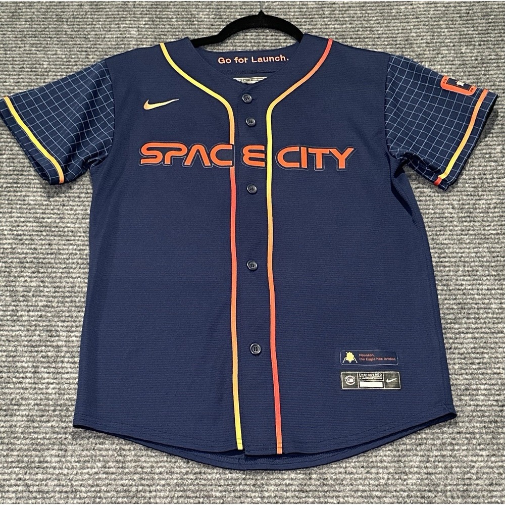 Houston Astros‎ Nike Kids Size 10/12 M  Altuve Space City Navy Jersey